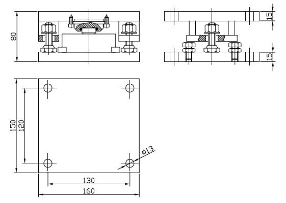 Weigh module for load cell CR-1 (2500 - 10000kg)