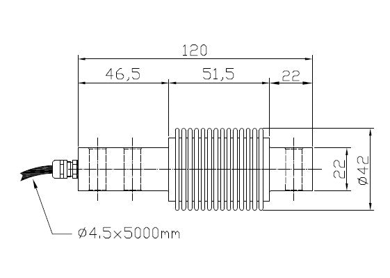 FX-1I/IP68 Bending Beam Load Cell (25 - 200kg)