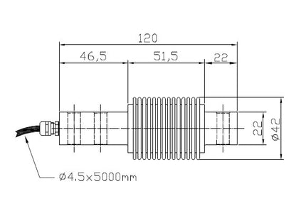 FX-1I/IP68 Bending Beam Load Cell (25 - 200kg)